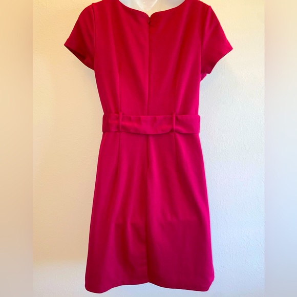 H&M Cranberry Color Belted Dress - Picture 4 of 7